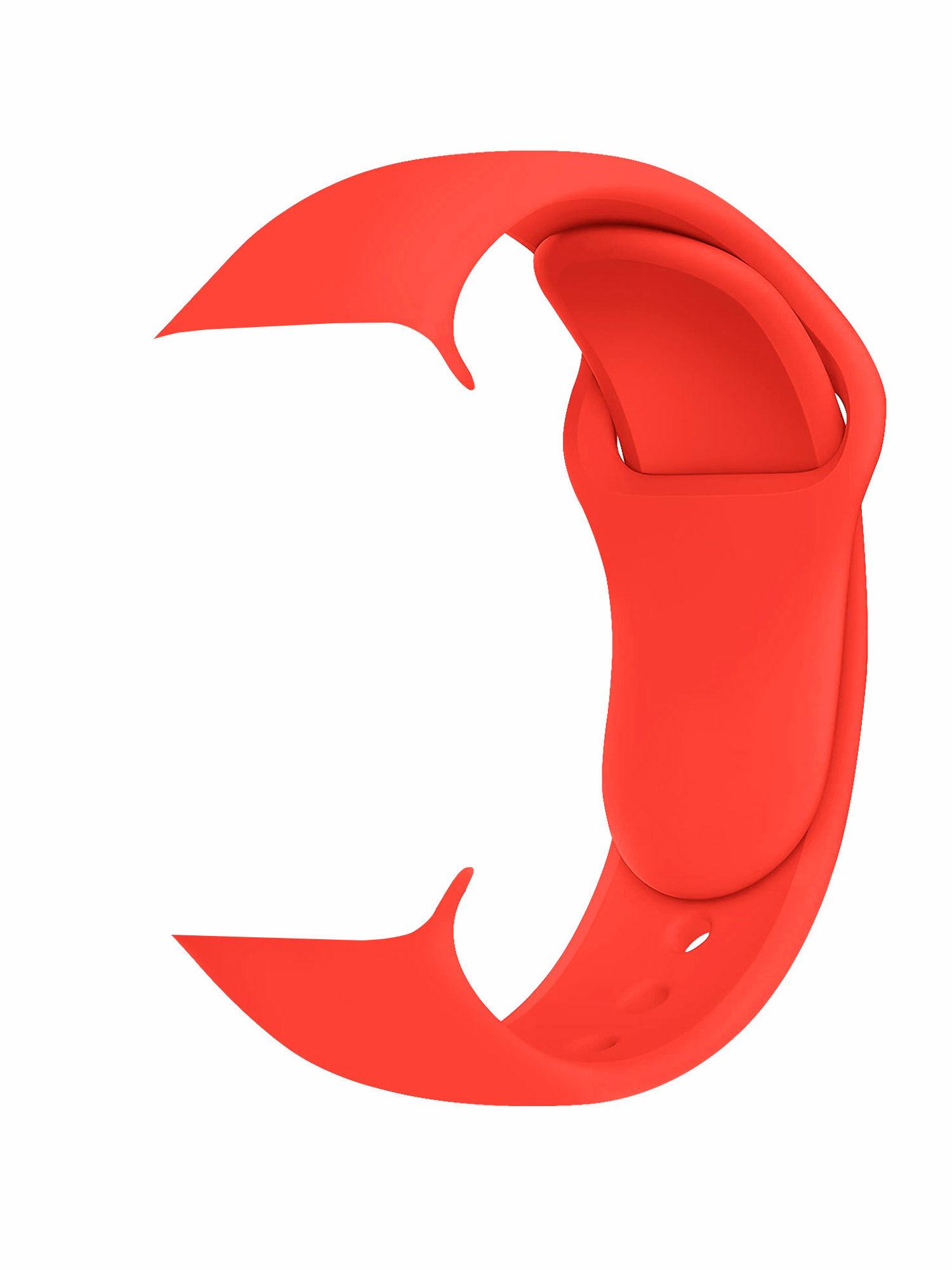 basic solid red apple watch strap