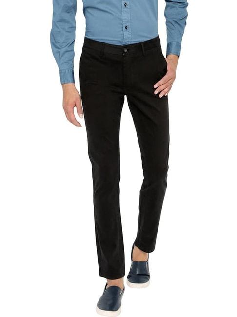 basics caviar cotton tapered fit trousers