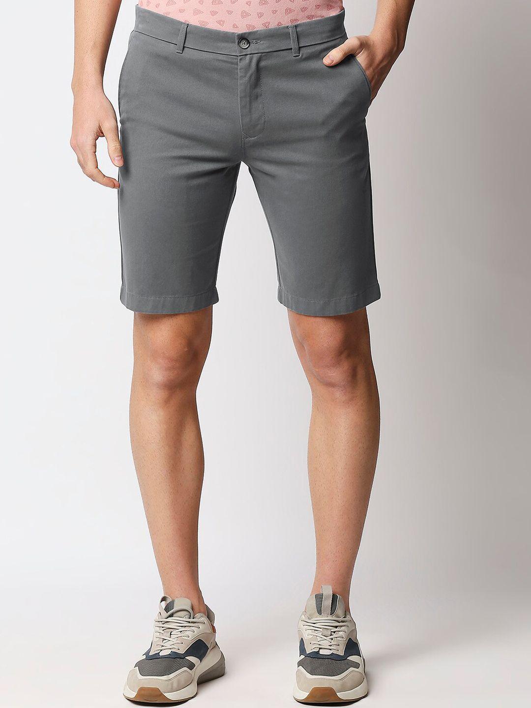 basics men grey pure cotton shorts