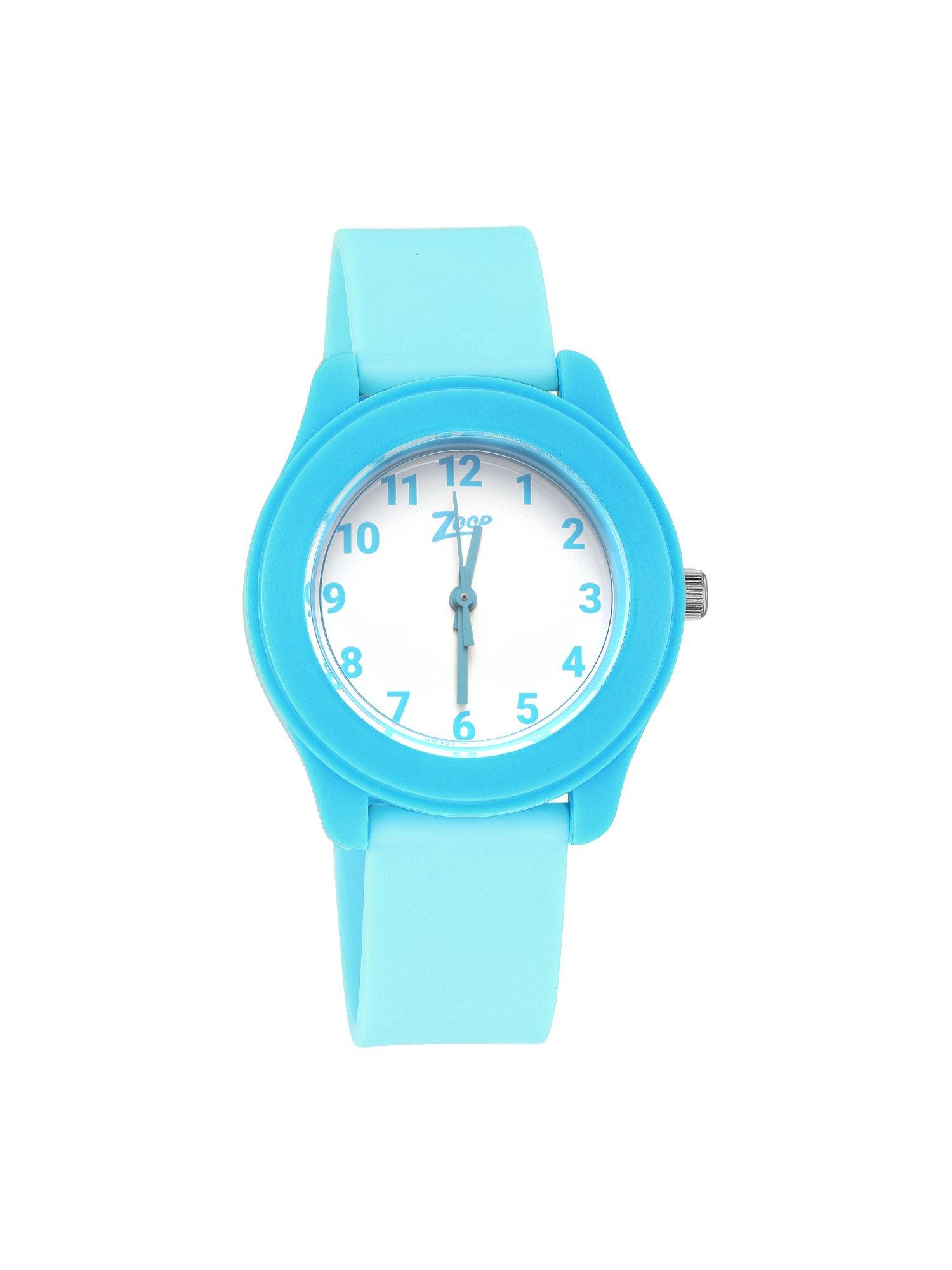 basics 26019pp14w white dial analog watch for kids