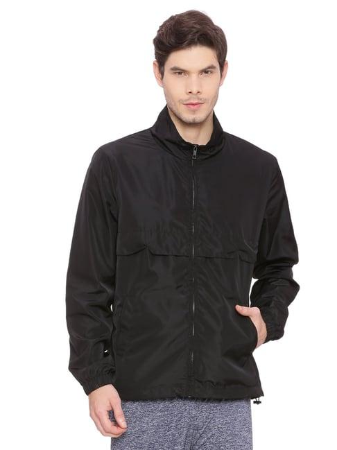 basics black comfort fit jacket