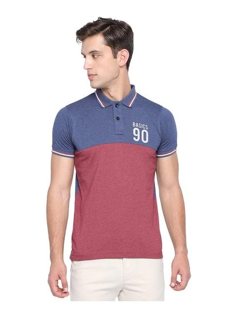 basics blue & red polo t-shirt