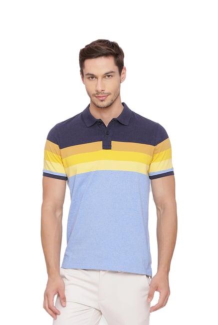 basics blue polo t-shirt