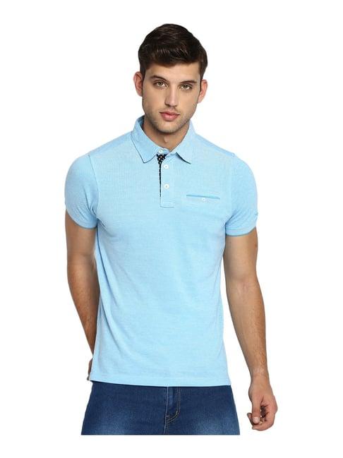 basics blue polo t-shirt