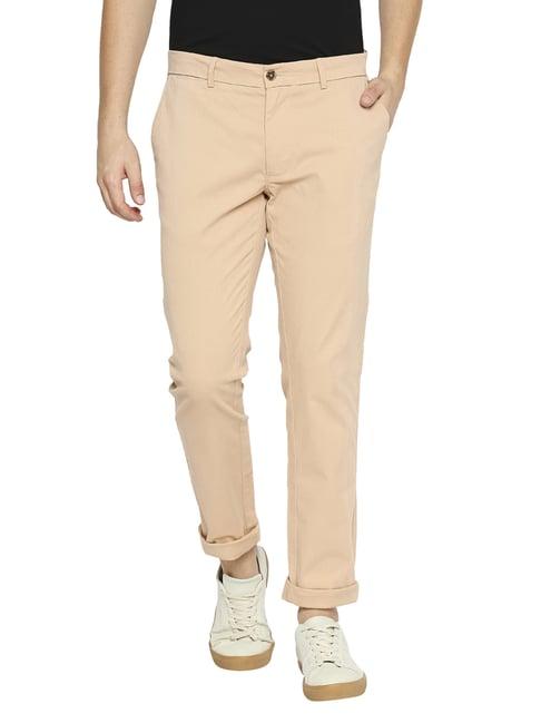 basics cream tapered fit chinos