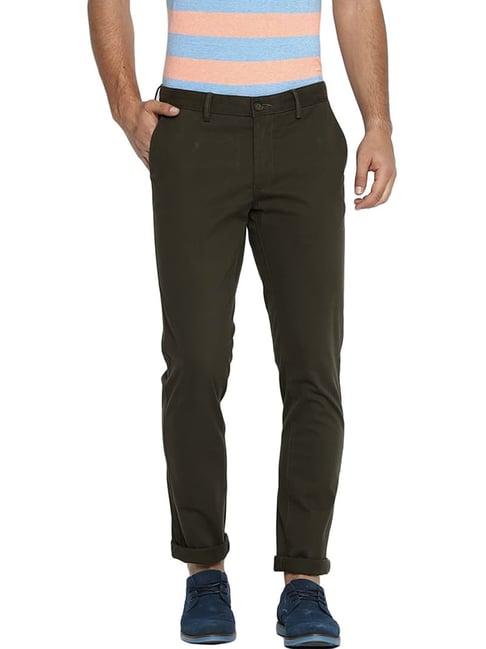 basics forest night cotton tapered fit chinos