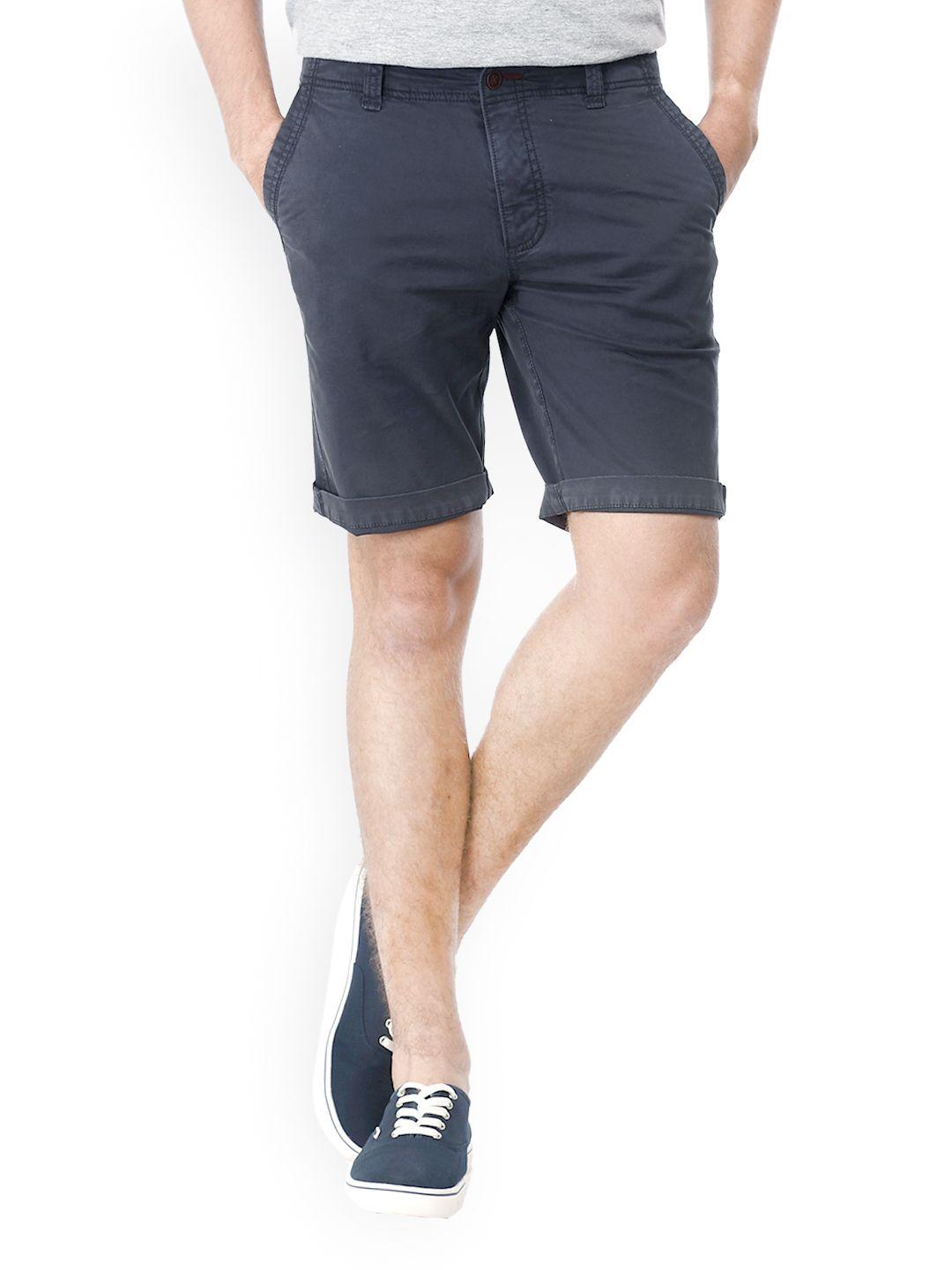 basics men dark grey shorts