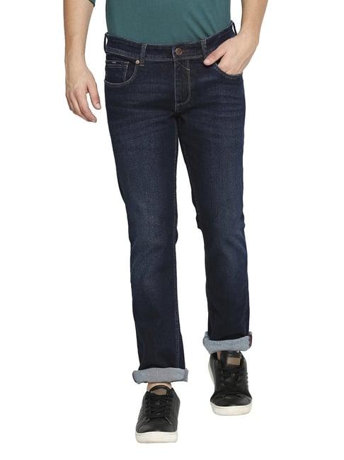 basics navy slim fit jeans