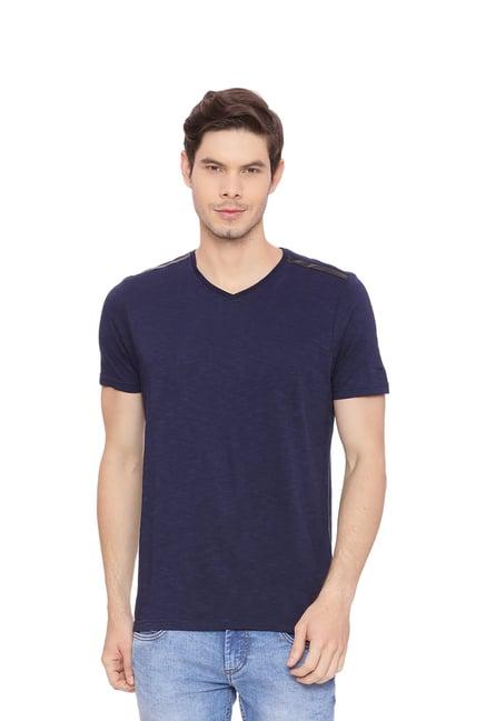 basics navy v neck t-shirt