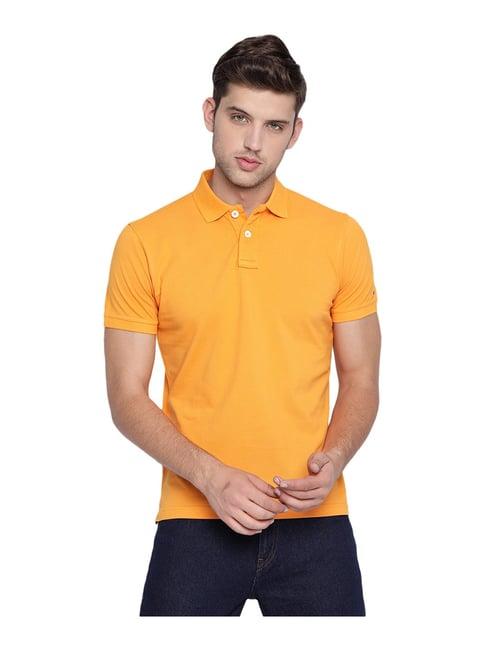 basics orange polo t-shirt