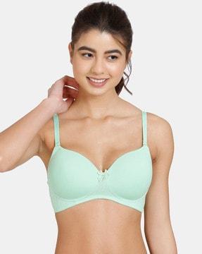 basics padded non-wired 3/4th coverage t-shirt bra