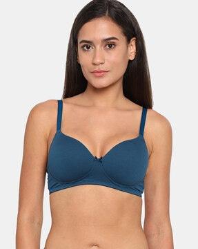 basics padded non-wired 3/4th coverage t-shirt bra