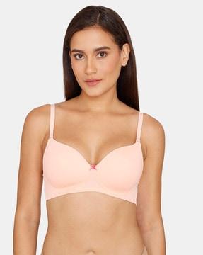 basics padded non-wired 3/4th coverage t-shirt bra