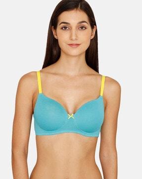 basics padded non-wired 3/4th coverage t-shirt bra