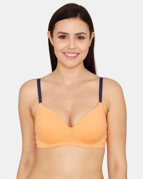 basics padded non-wired 3/4th coverage t-shirt bra