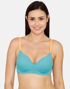 basics padded non-wired 3/4th coverage t-shirt bra