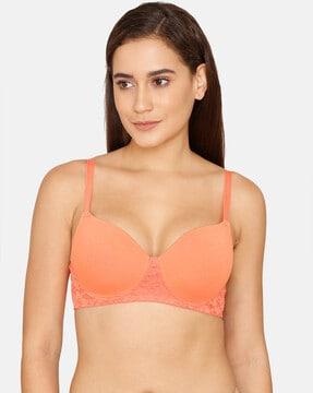 basics padded non-wired 3/4th coverage t-shirt bra