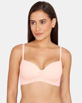 basics padded non-wired 3/4th coverage t-shirt bra