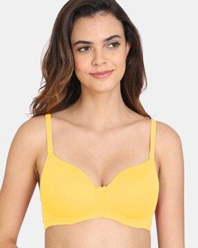 basics padded non-wired 3/4th coverage t-shirt bra