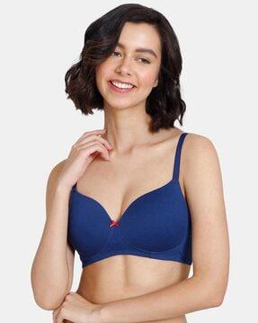 basics padded non-wired 3/4th coverage t-shirt bra