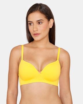 basics padded non-wired 3/4th coverage t-shirt bra