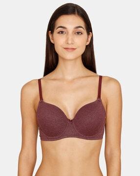 basics padded wired 3/4th coverage t-shirt bra