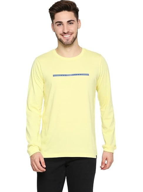 basics yellow pear cotton muscle fit t-shirt