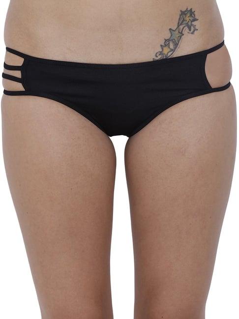 basiics by la intimo black bikini panty