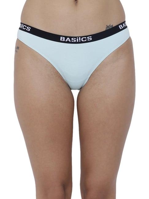 basiics by la intimo steel grey bikini panty