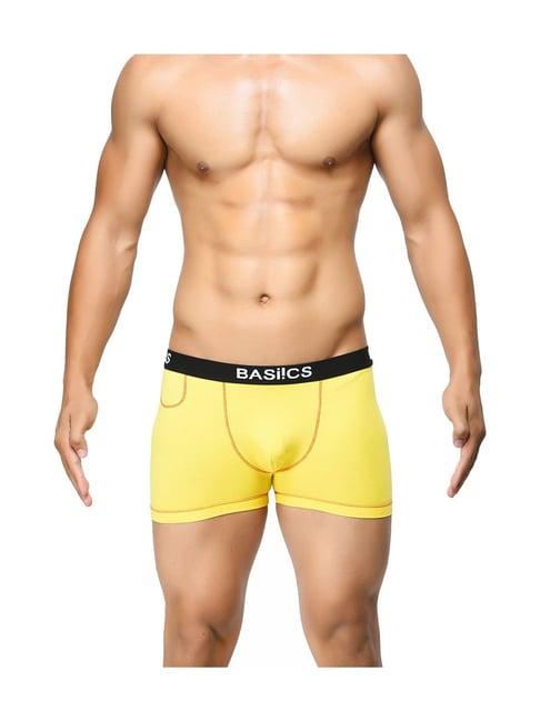 basiics by la intimo yellow cotton trunk