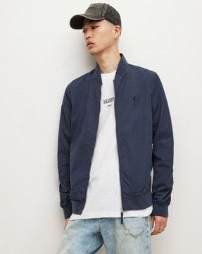 bassett cotton regular fit bomber jacket