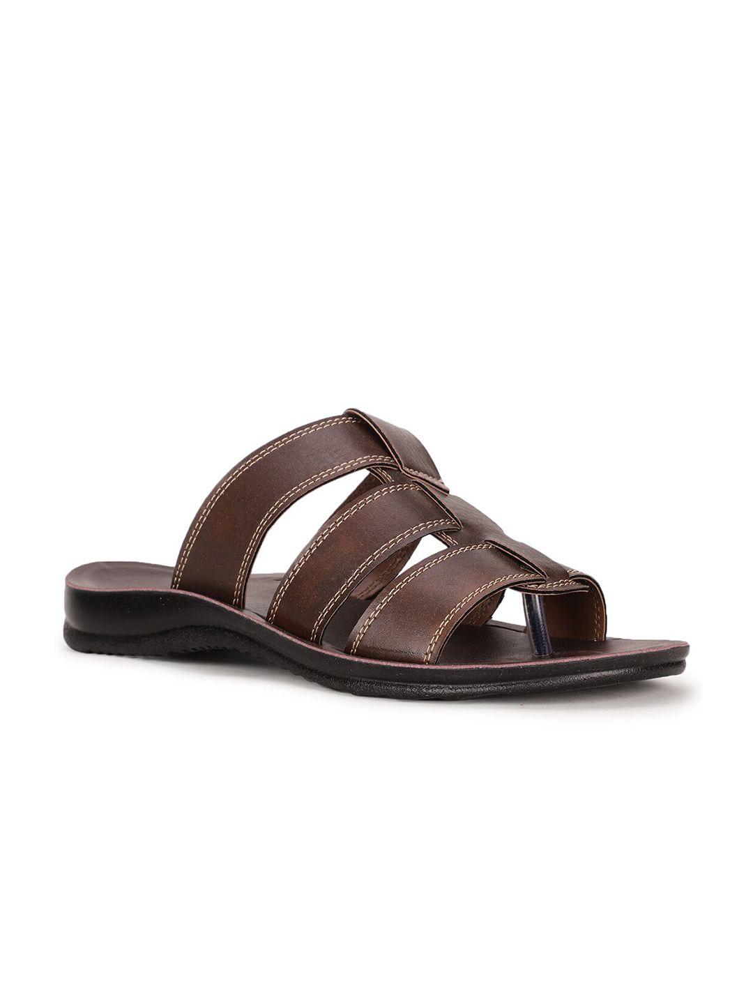 bata men brown comfort sandals