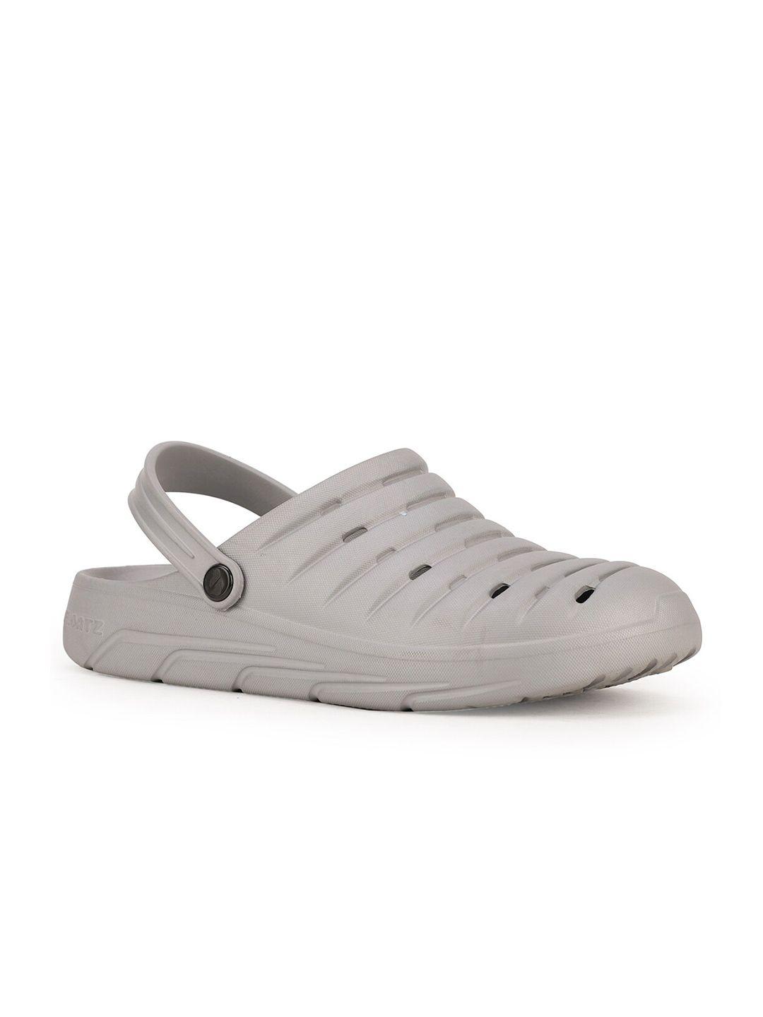 bata men grey solid clogs sandals