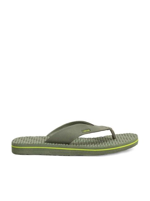 bata-men's-olive-green-flip-flops