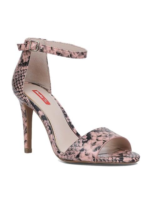 bata women's pink ankle strap stilettos