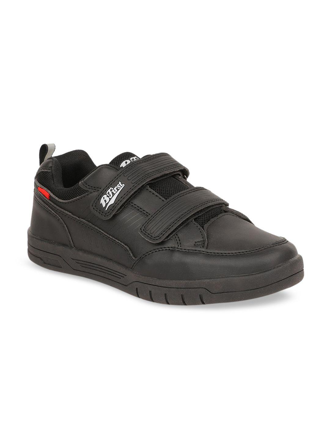 bata boys black sneakers