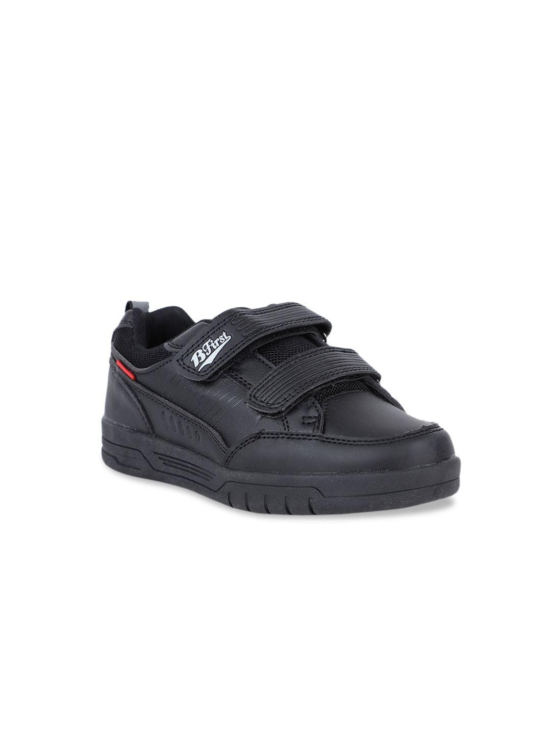 bata boys black sneakers