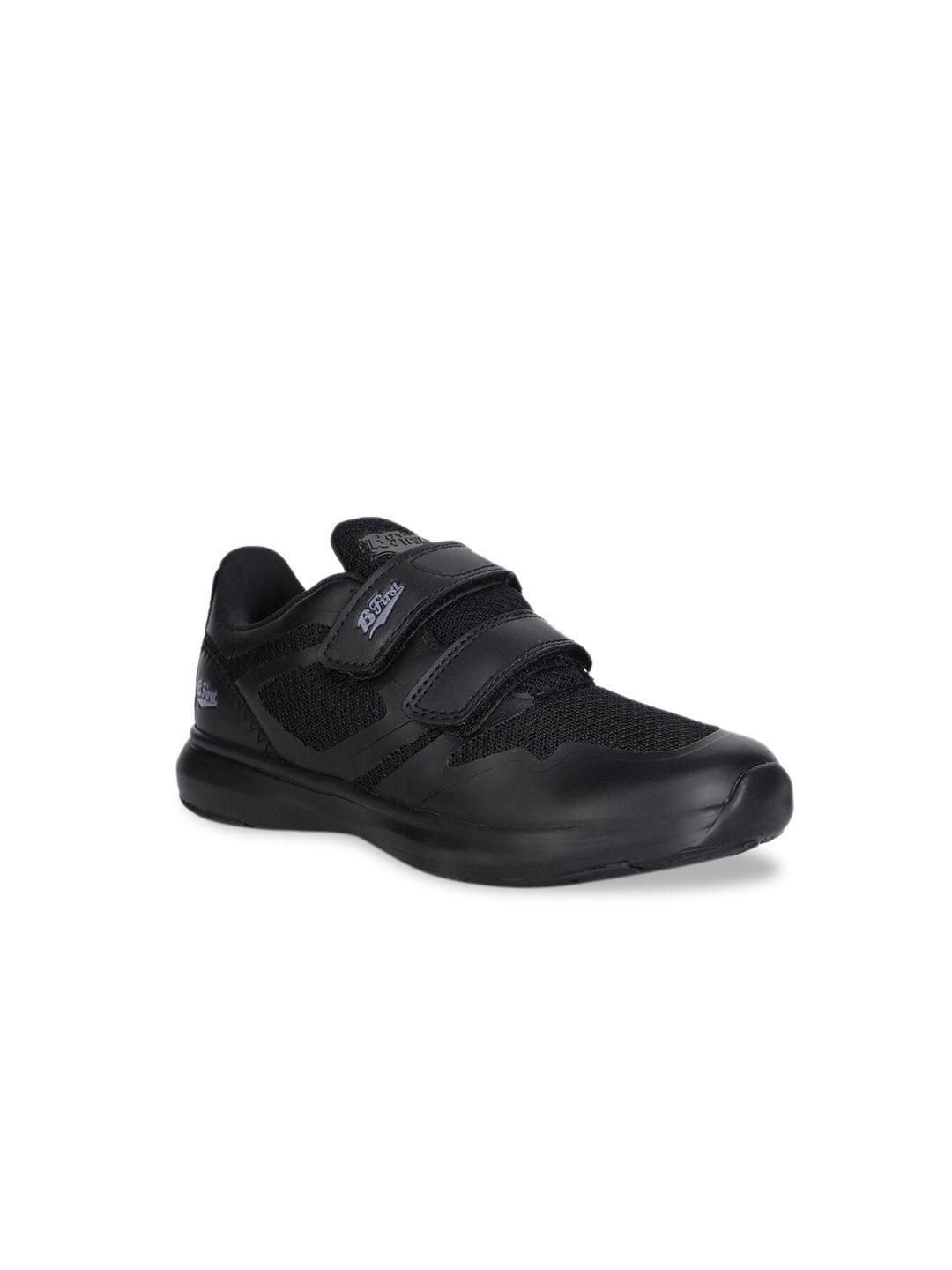 bata boys black sneakers