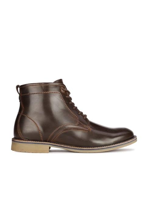 bata men's andreson brown derby boots