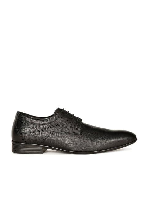 bata men's black derby shoes