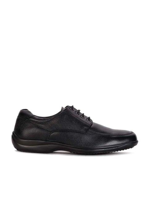 bata men's black derby shoes