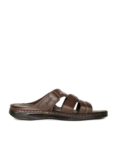 bata men's brown casual sandals