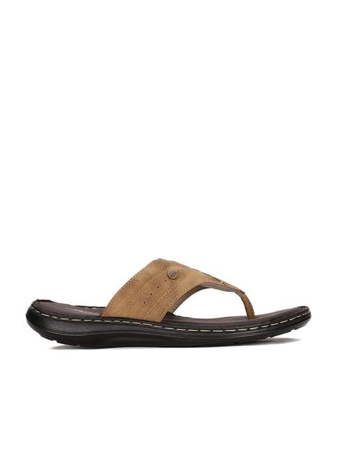 bata men's brown thong sandals