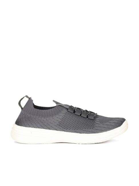 bata men's grey running shoes