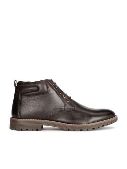 bata men's knox brown derby boots