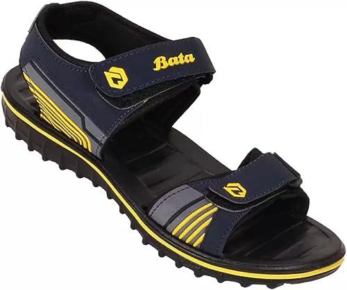 bata men's sandals-7uk/india (41eu) (8618078)(yellow)
