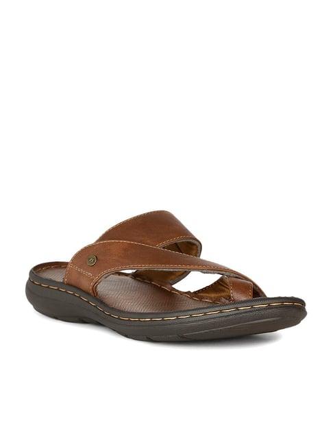 bata men's tommen tr tan toe ring sandals