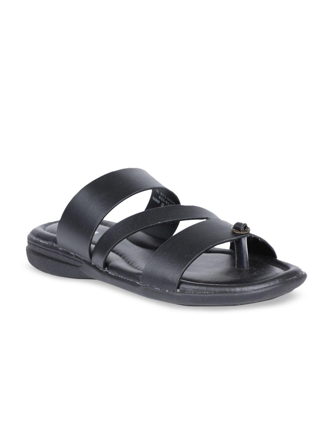 bata men black comfort sandals