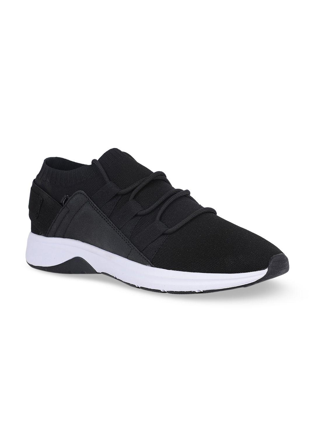 bata men black sneakers