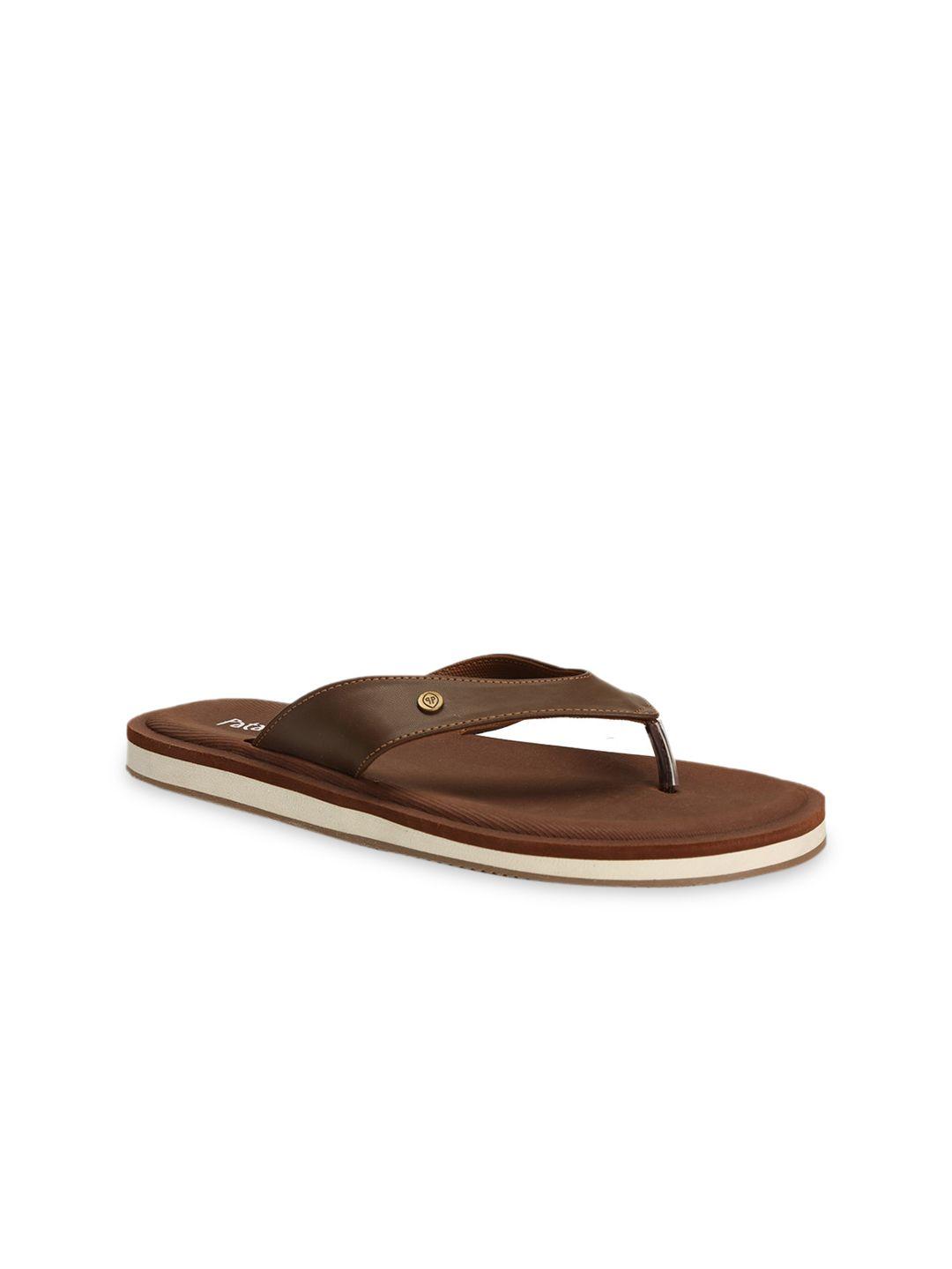 bata men brown comfort sandals